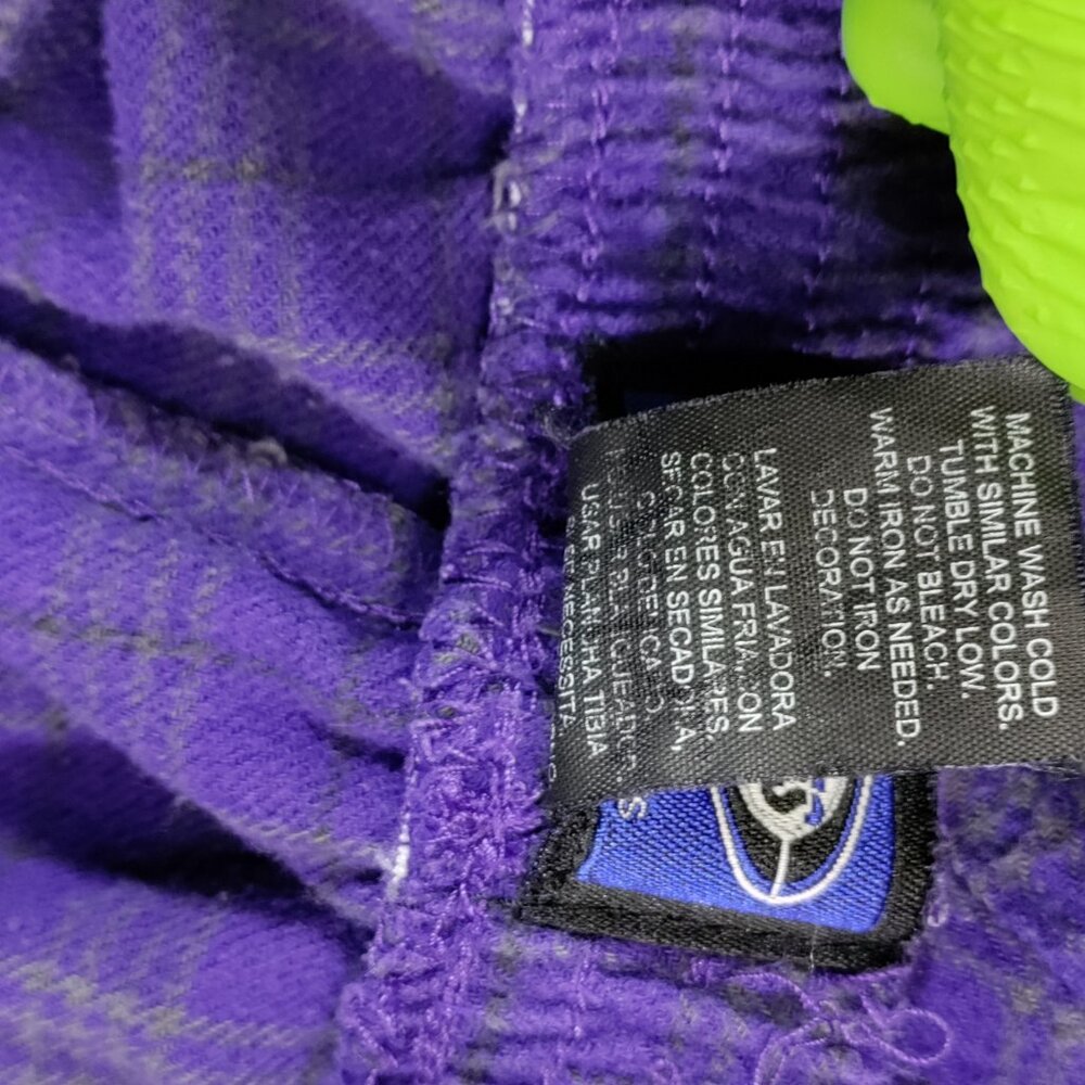 LSU Tigers Pajama Pants Mens M Concepts Sport Purple Plaid Cotton Lounge - Picture 5 of 10